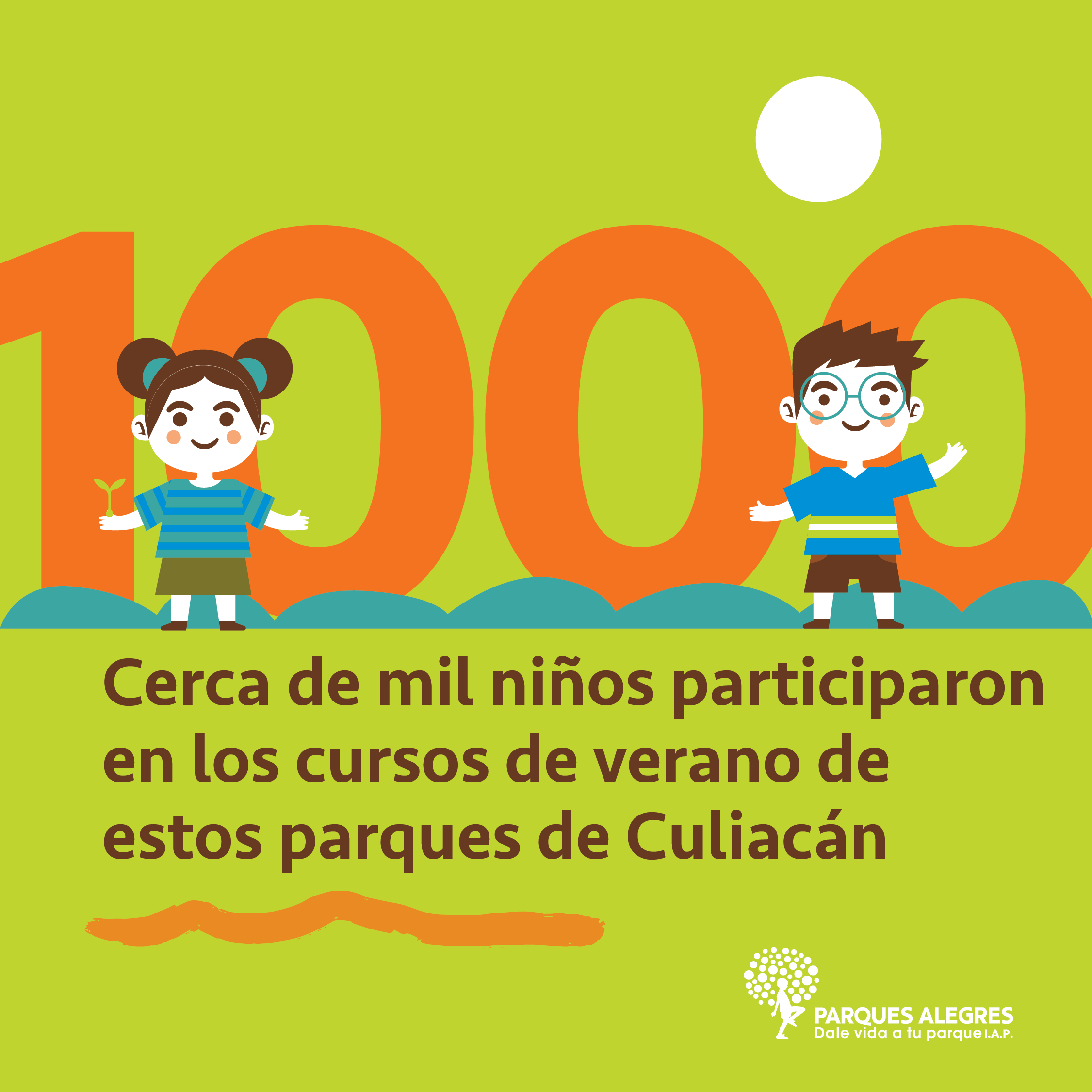 41 parques, casi mil niñas y niños