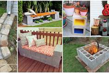 image 4 - 10 ideas creativas para decorar con bloques de cemento