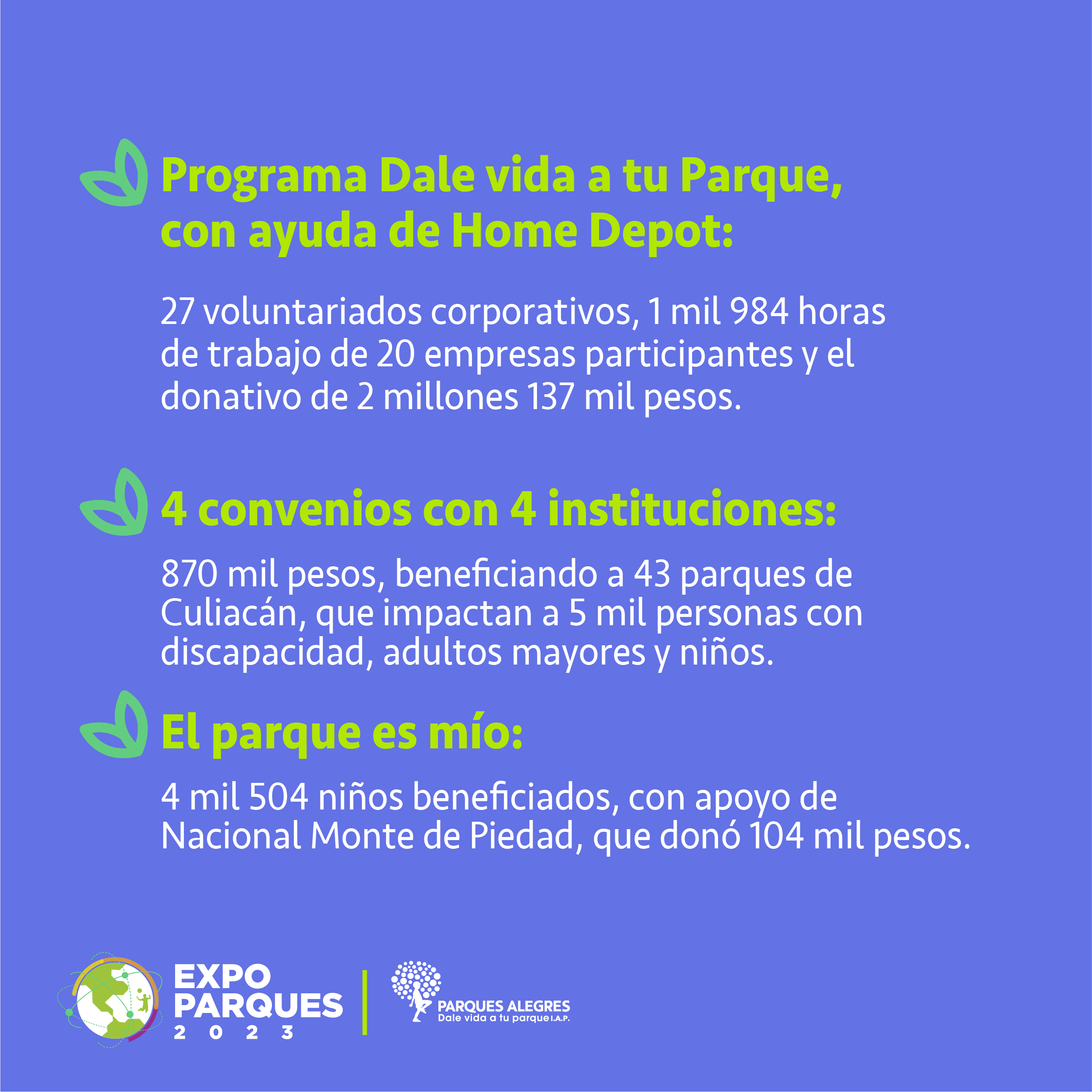¡Gran éxito de la Expo Parques 2023!