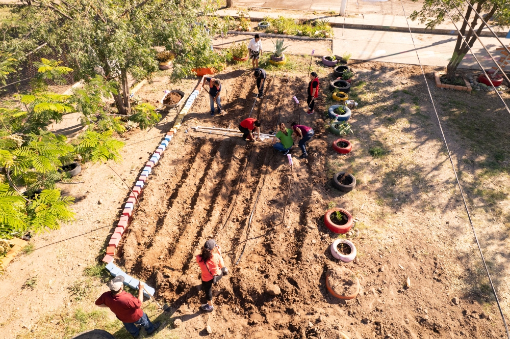 huertos autosostenibles en parques de Culiacán