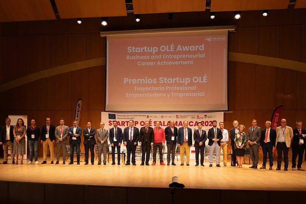 Imagen de la entrega de premios en Startup Olé 2023.