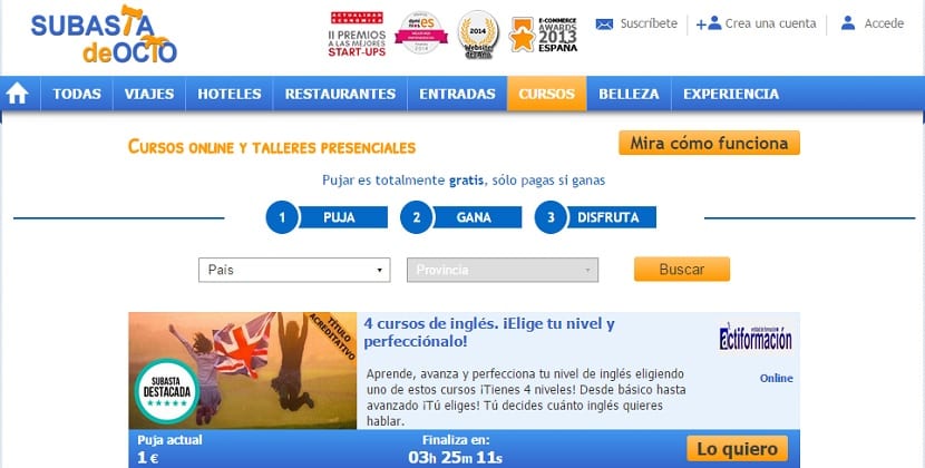 Subasta de ocio