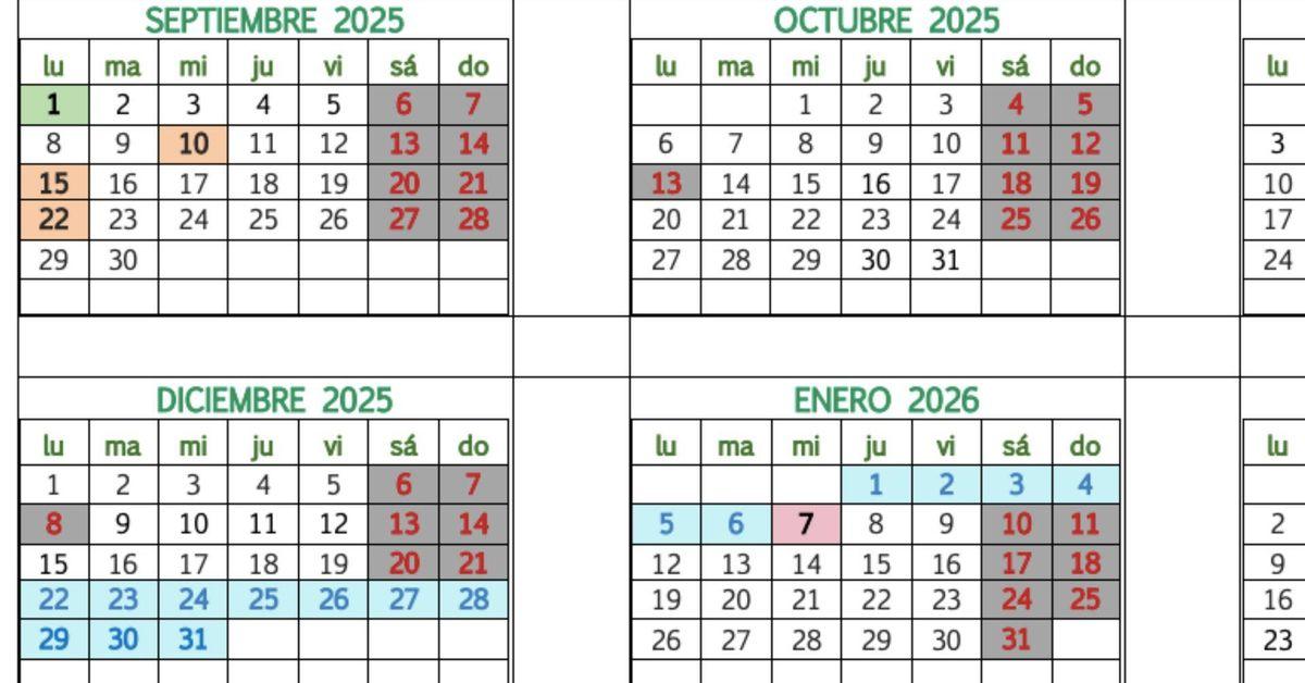 Calendario escolar Comunidad Valenciana