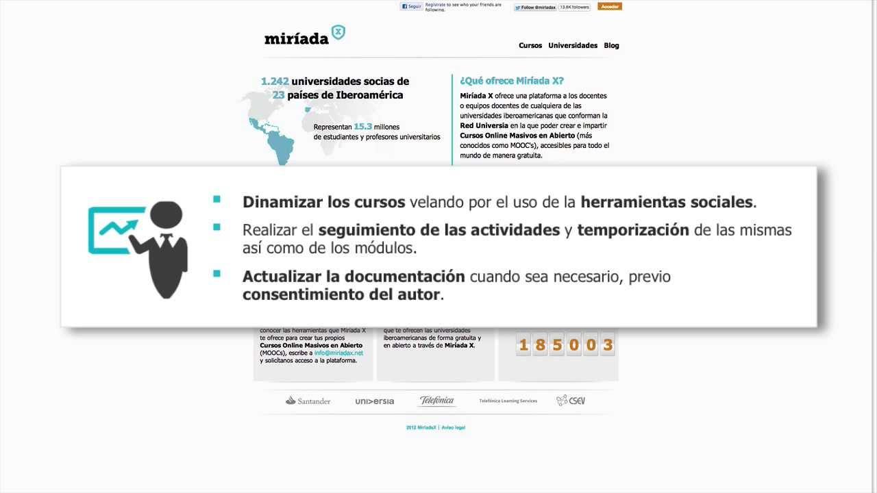 Certificados y acreditación Miríada X