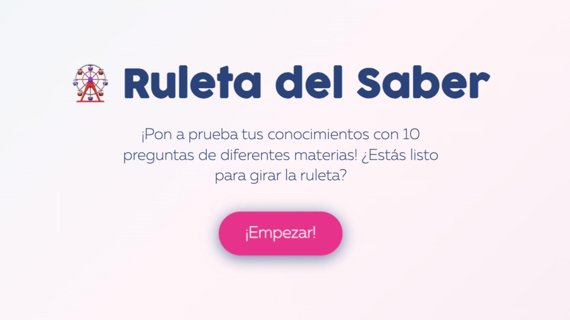 Juego educativo La rueda del saber