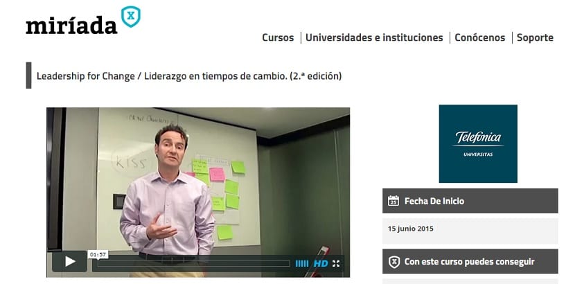 Próximos cursos Miriada X