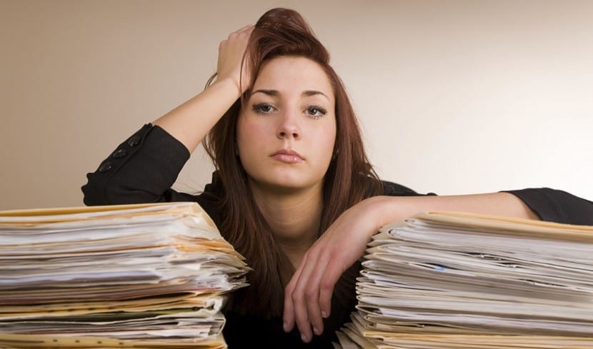 Overwhelmed Office Worker