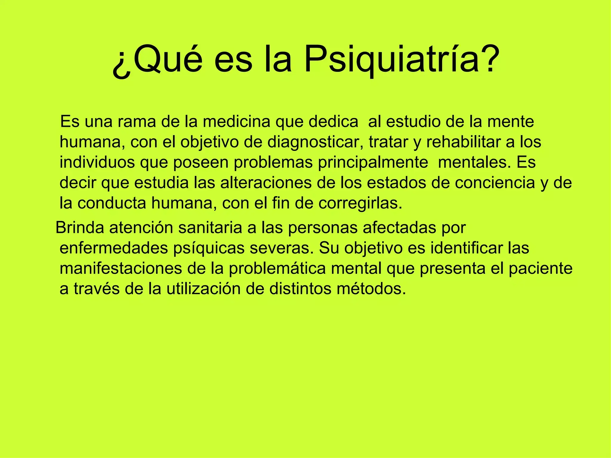 psiquiatra en consulta