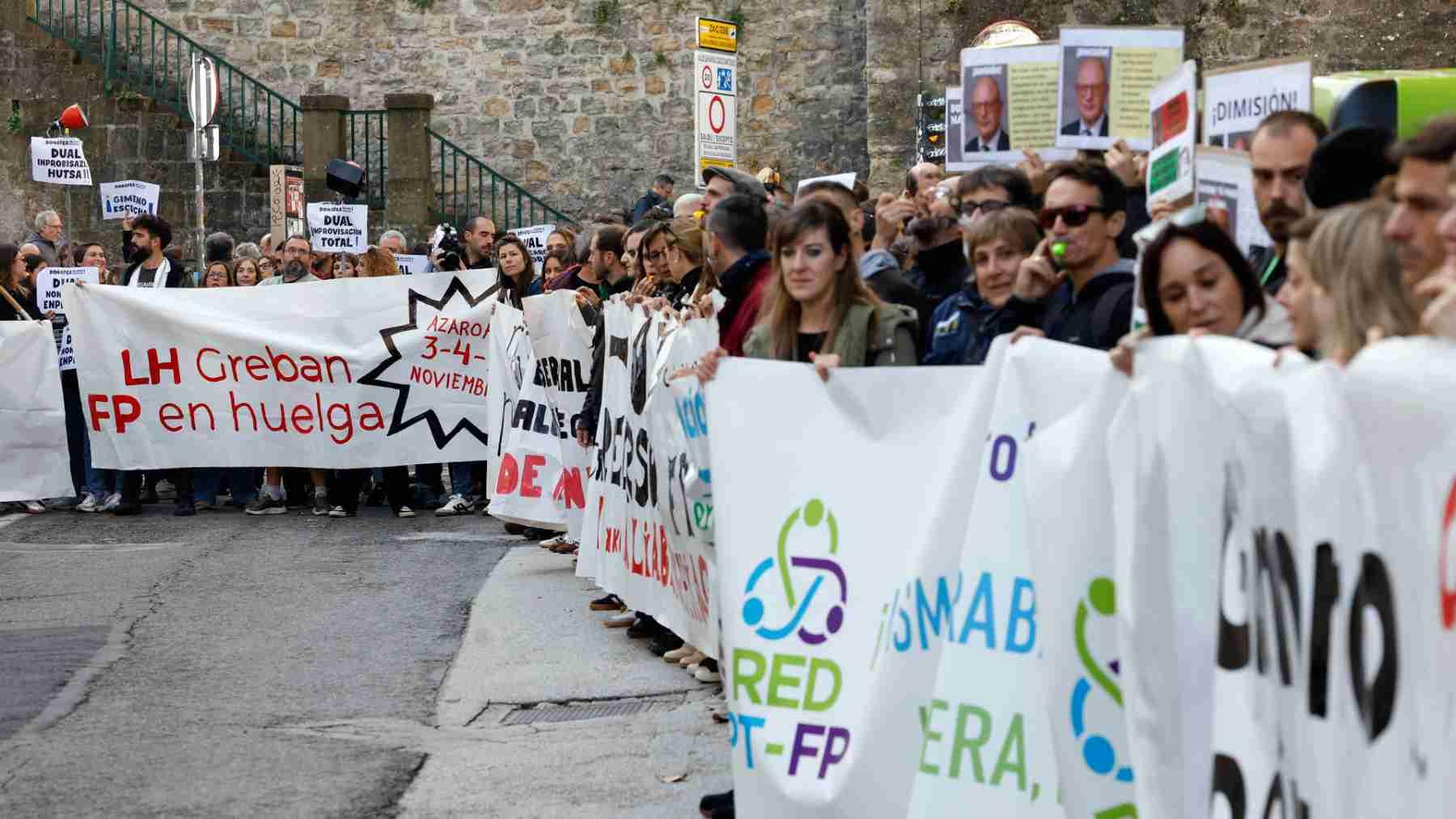 Protestas profesorado de FP