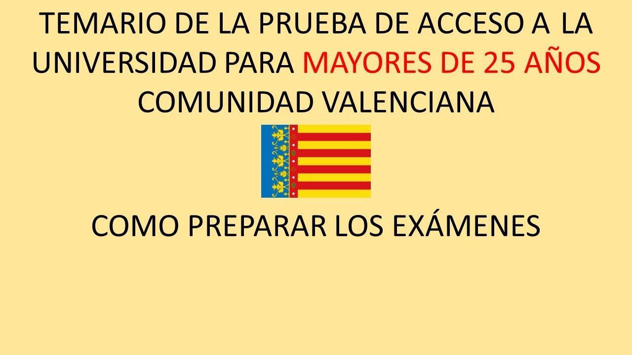Matrícula y adaptaciones PAU Comunitat Valenciana