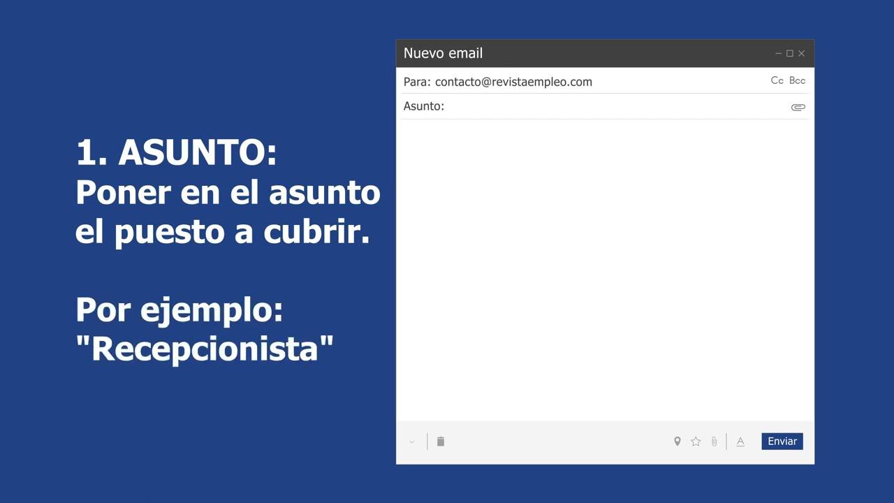Enviar el currículum por correo electrónico