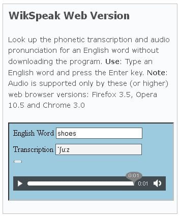 WikSpeak online