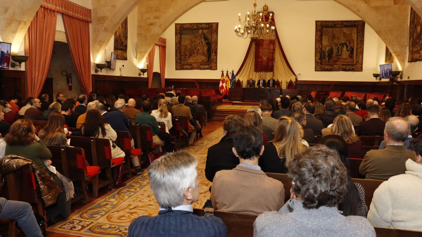 Acto académico en la Universidad de Salamanca