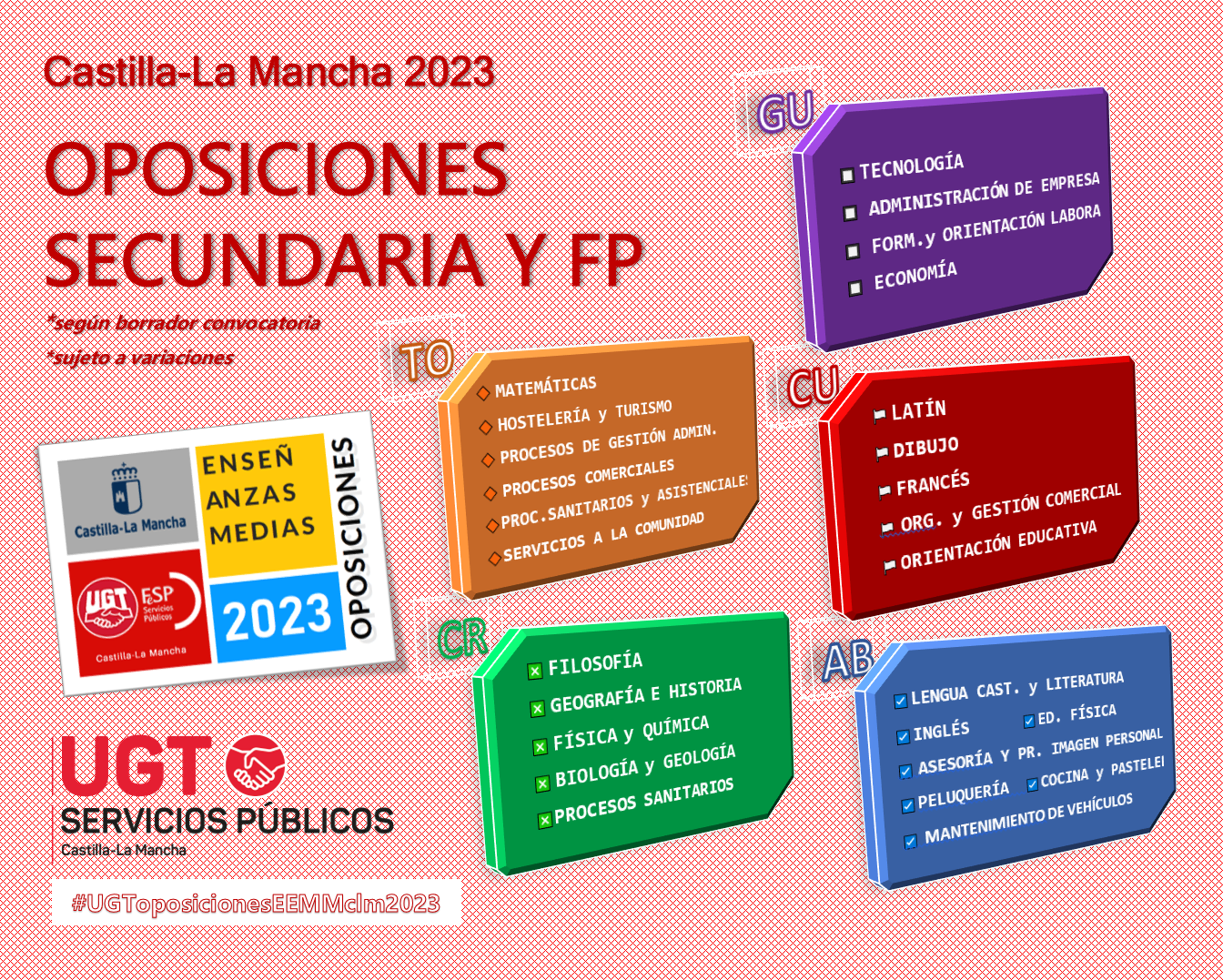 Llamamientos oposiciones Castilla-La Mancha