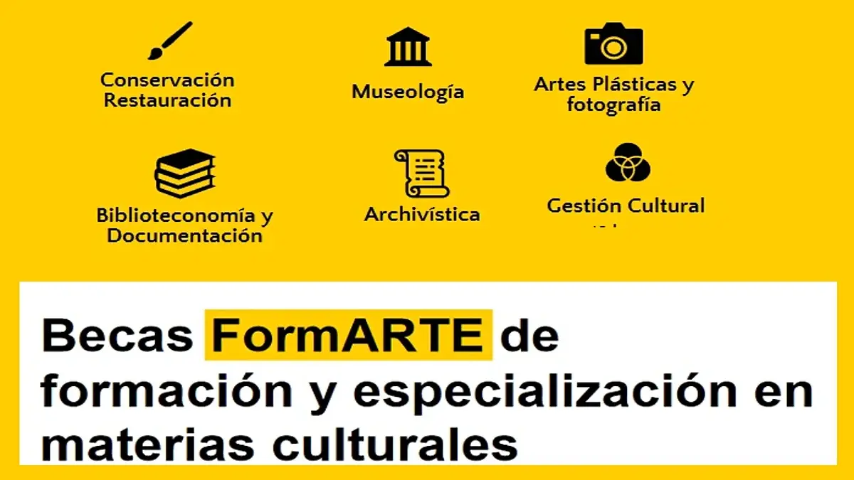 becas de formación en archivística y biblioteconomía