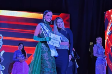 Victoria Valero, Miss Seguridad en gala de La Internacional de Seguros