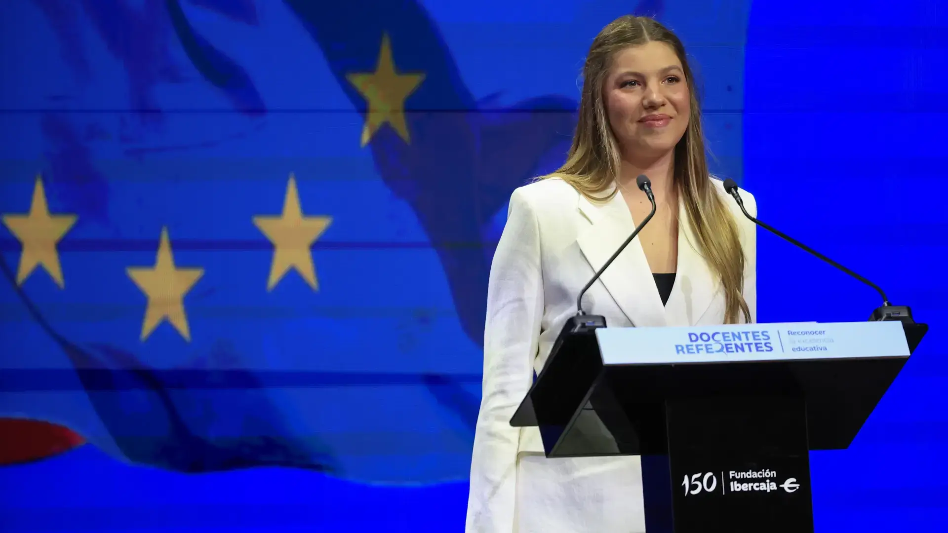 Infanta Sofía con los docentes premiados